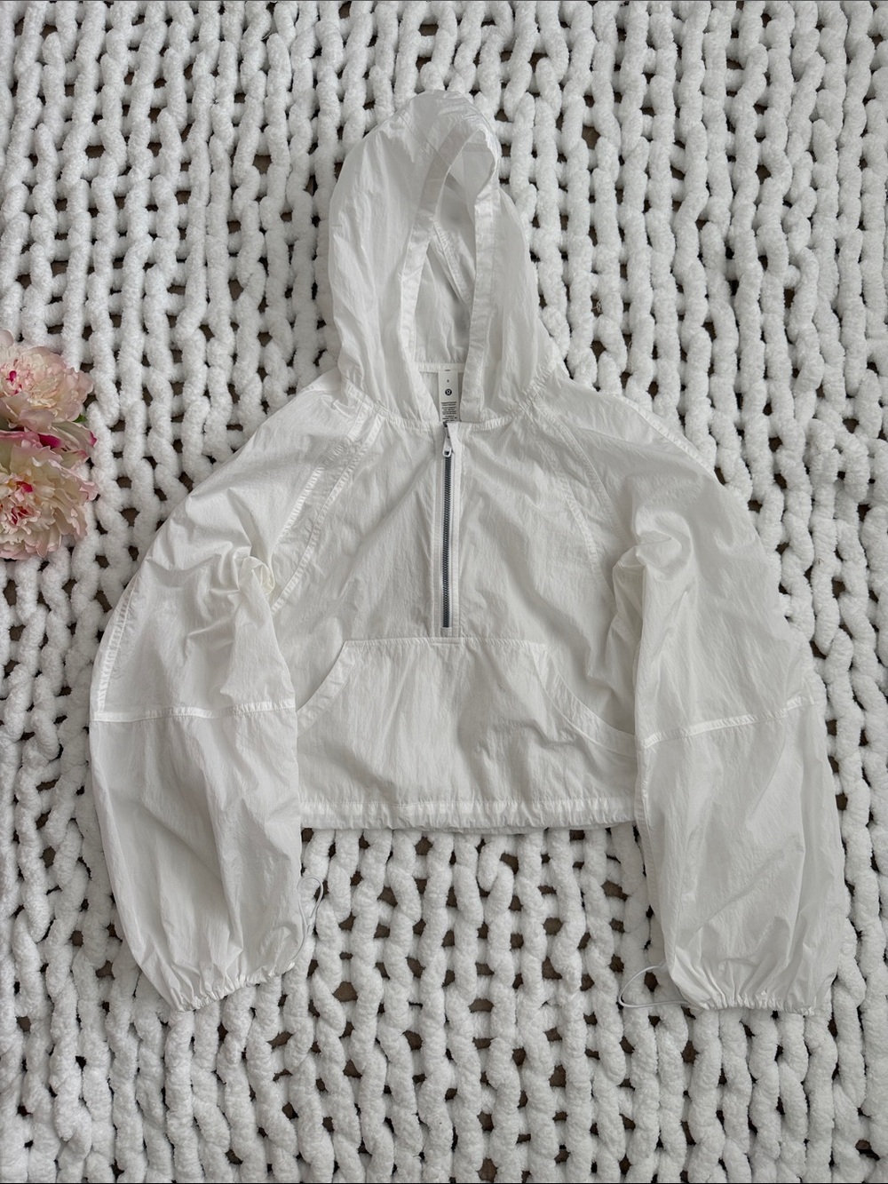 Lululemon Scuba White Cropped Anorak White 6
